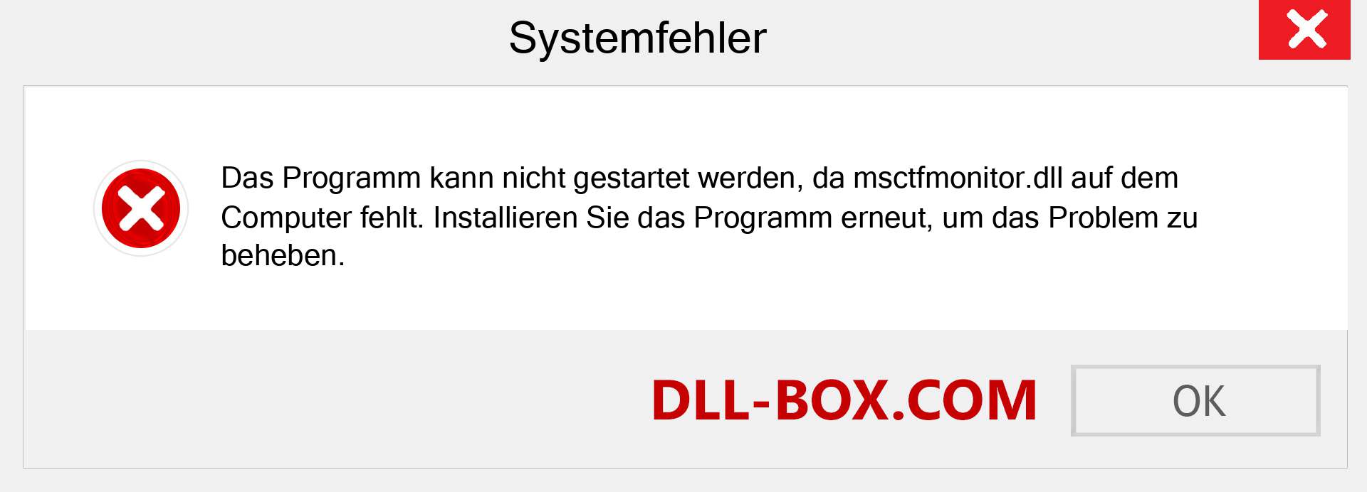 msctfmonitor.dll-Datei fehlt?. Download für Windows 7, 8, 10 - Fix msctfmonitor dll Missing Error unter Windows, Fotos, Bildern