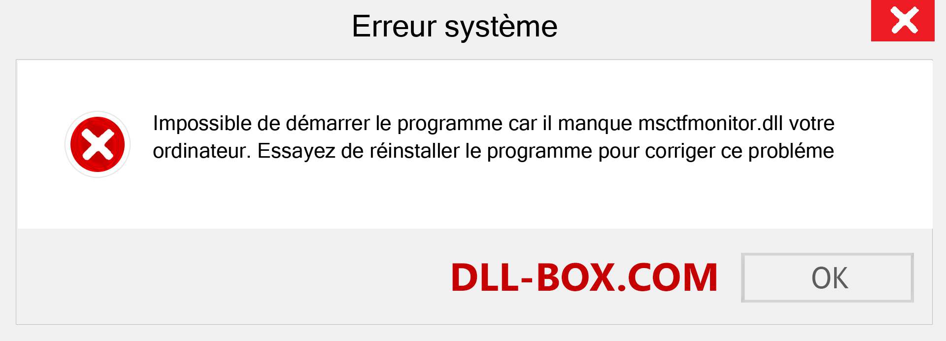 Le fichier msctfmonitor.dll est manquant ?. Télécharger pour Windows 7, 8, 10 - Correction de l'erreur manquante msctfmonitor dll sur Windows, photos, images